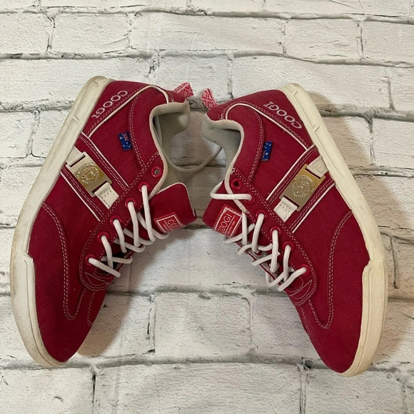 Men’s COOGI red chambray sneakers Sz 1 - Picture 4 of 8